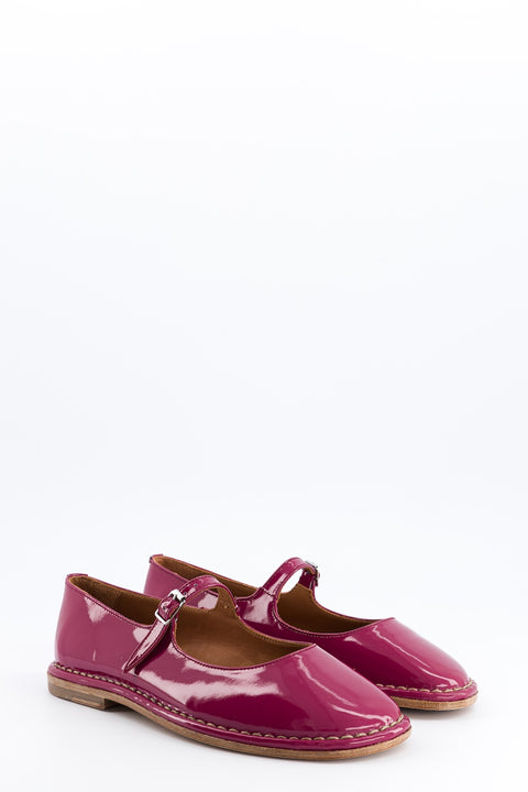 tina - babies cuir vernis pivoine - pointure 37