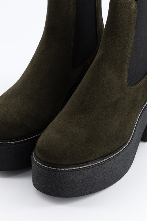 dolly - chelsea boots daim kaki - pointure 37 - prototype