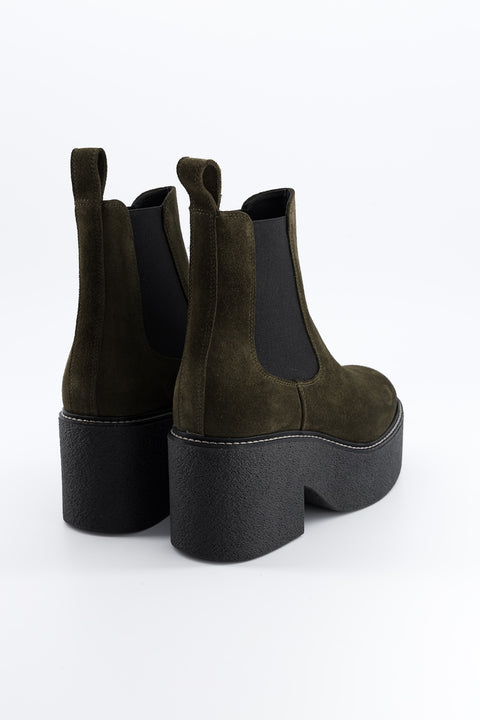 dolly - chelsea boots daim kaki - pointure 37 - prototype