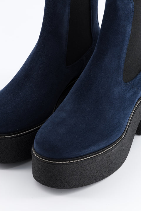 dolly - navy suede chelsea boots - size 37 - prototype