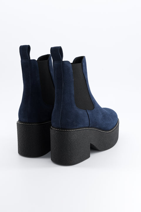 dolly - chelsea boots daim navy