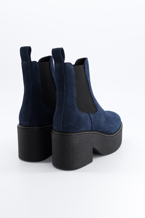 dolly - navy suede chelsea boots - size 37 - prototype