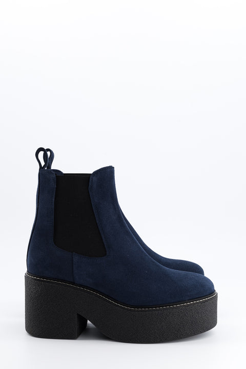 dolly - navy suede chelsea boots - size 37 - prototype