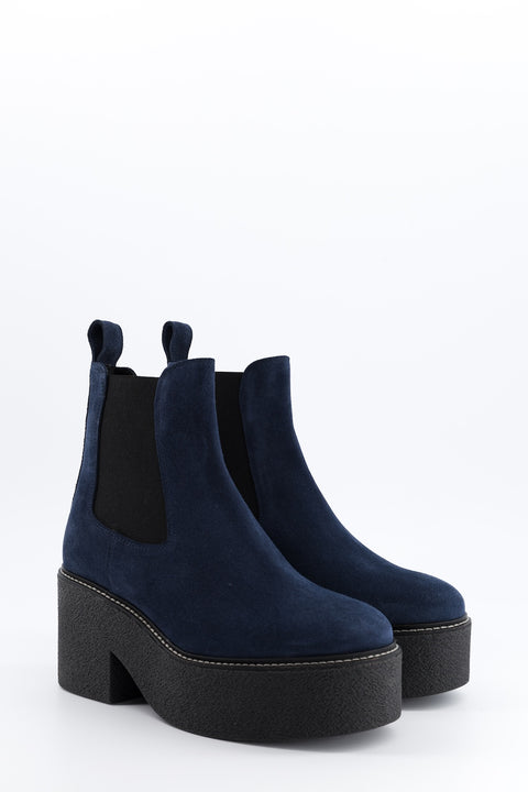 dolly - navy suede chelsea boots - size 37 - prototype