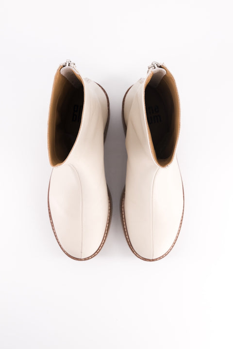 Ankle boots Domino - leather cream