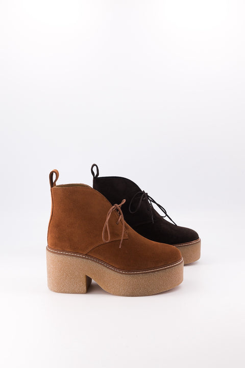 dusty - chukka boots daim chocolat