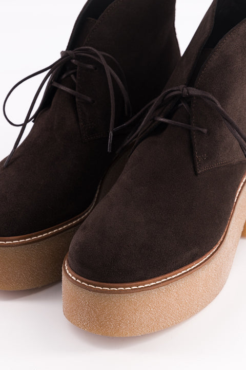 dusty - chukka boots daim chocolat