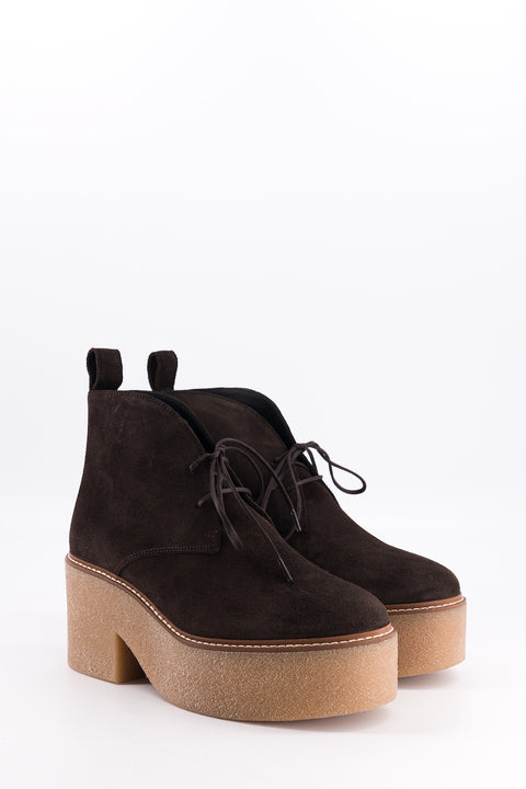 dusty - chukka boots daim chocolat
