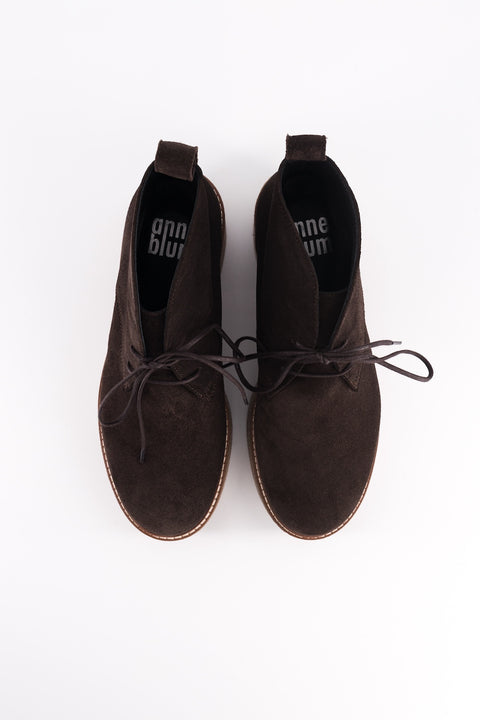 dusty - chukka boots daim chocolat