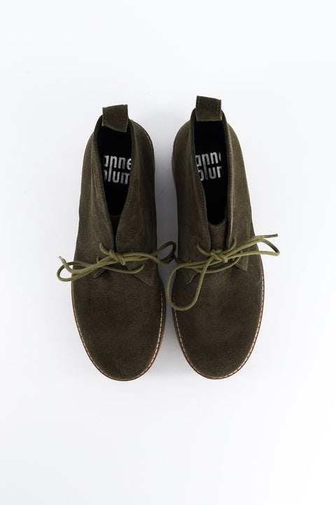 dusty - chukka boots daim kaki - pointure 37 - prototype