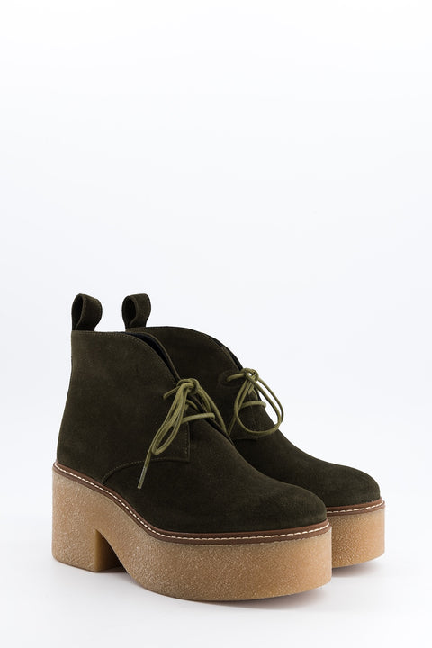 dusty - chukka boots daim kaki - pointure 37 - prototype