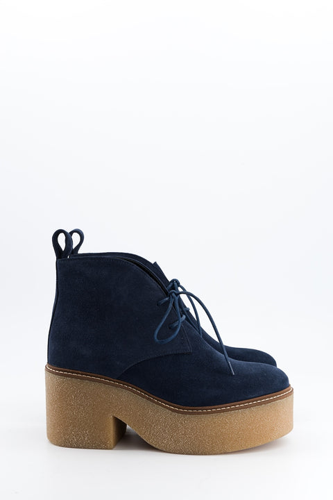 dusty - navy suede chukka boots - size 37 - prototype