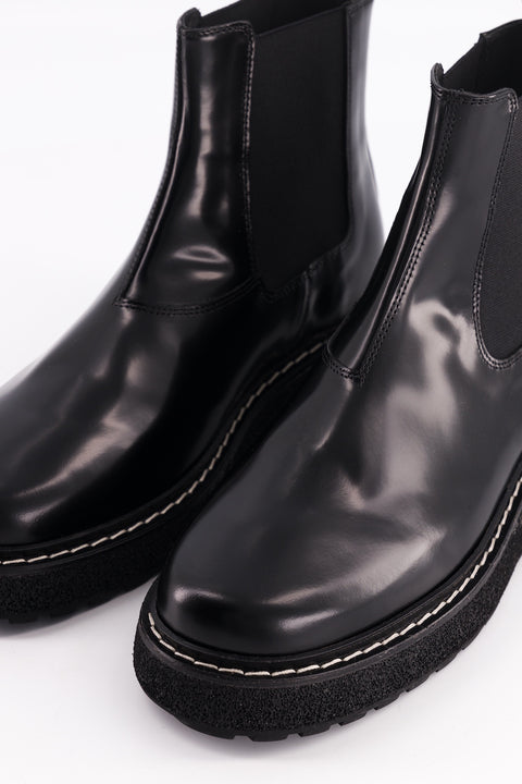 elmet - chelsea boots cuir glacé noir