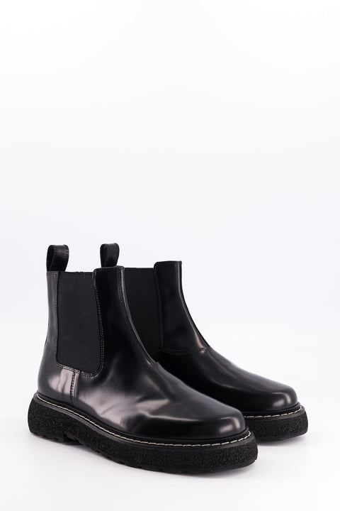 elmet - chelsea boots cuir glacé noir