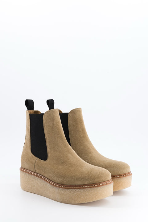 Pooky - sand suede chelsea boots