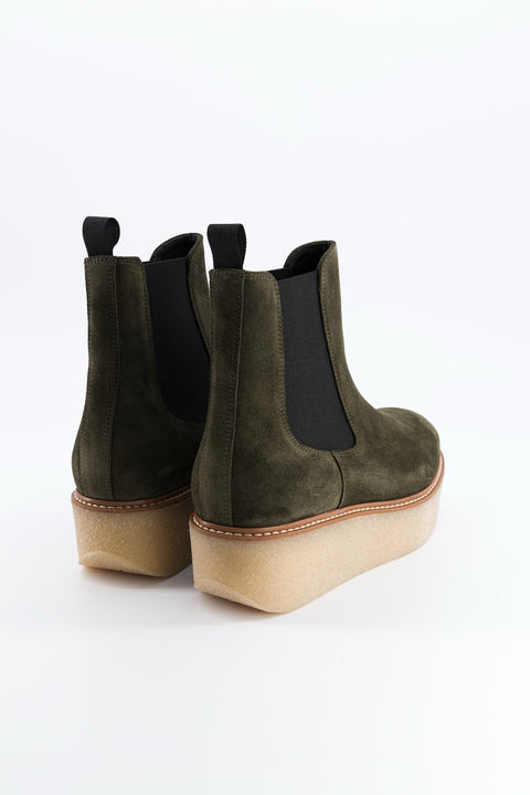 Pooky - khaki suede chelsea boots