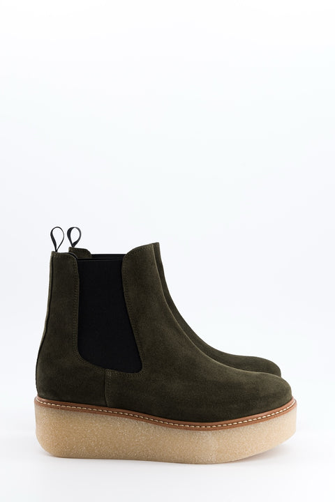 Pooky - khaki suede chelsea boots