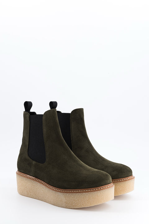 Pooky - khaki suede chelsea boots