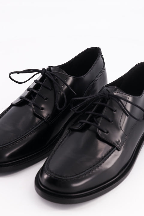 idaho - derbies cuir glacé noir