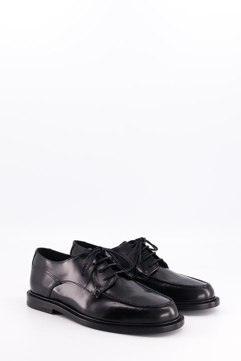 idaho - derbies cuir glacé noir