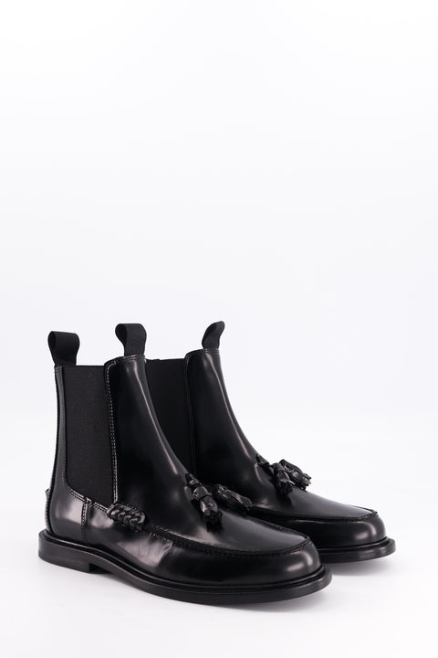izzy - chelsea boots cuir glacé noir