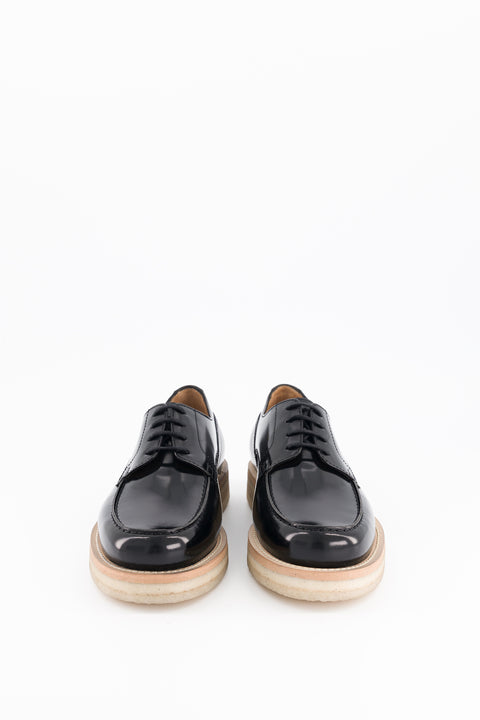 libby - derbies cuir glacé noir