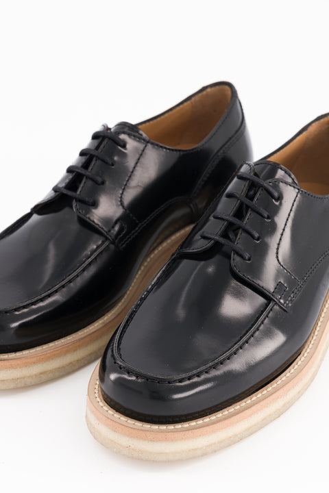 libby - derbies cuir glacé noir