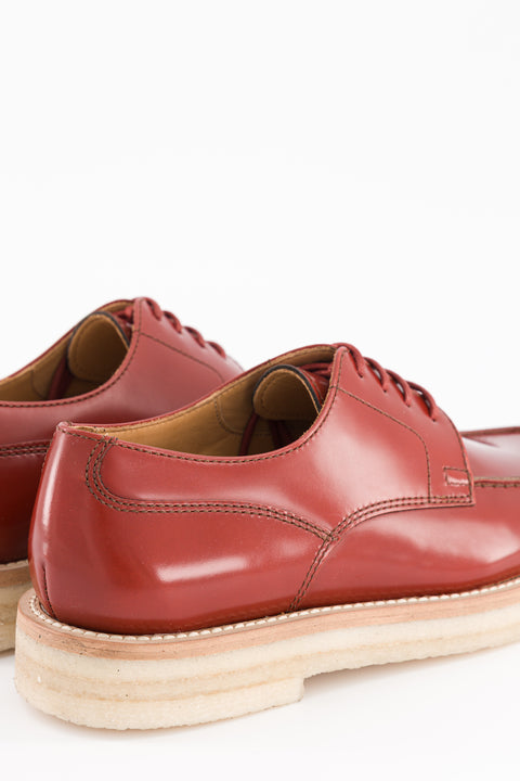 libby - derbies cuir glacé rouille