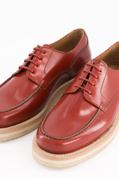 libby - derbies cuir glacé rouille