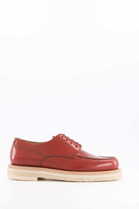 libby - derbies cuir glacé rouille