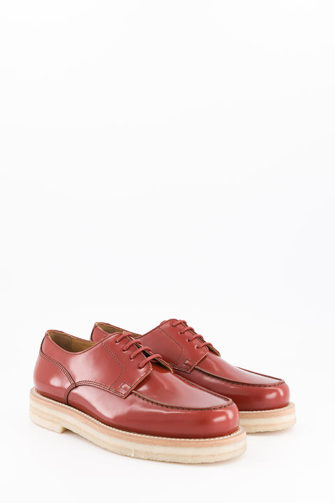 libby - derbies cuir glacé rouille