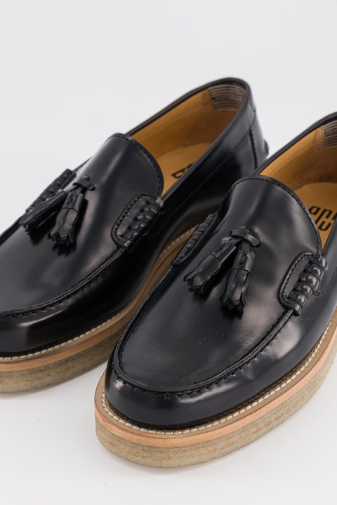 Lily - black patent leather moccasin - size 38 - unique model