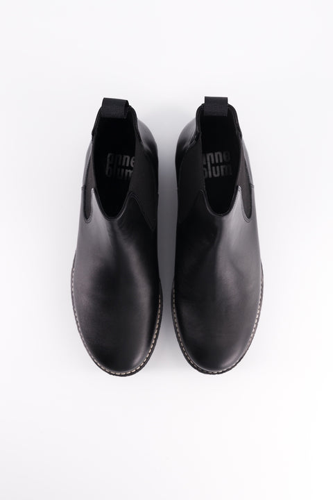 Pooky - black leather chelsea boots / black