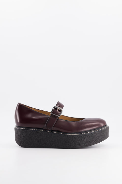 Paddy - Mary Jane brushed leather burgundy - size 37 - unique model