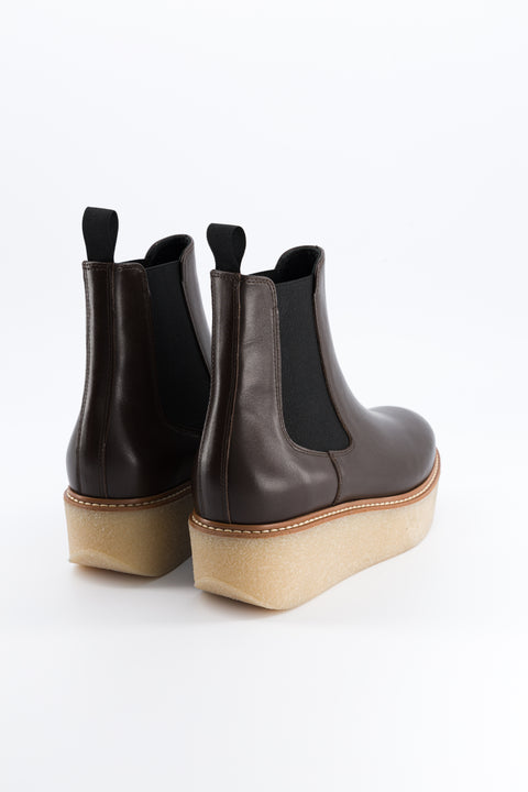 Pooky - chocolate leather chelsea boots