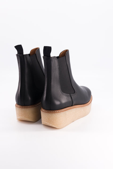Pooky - black leather chelsea boots