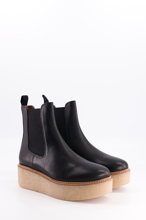 Pooky - black leather chelsea boots