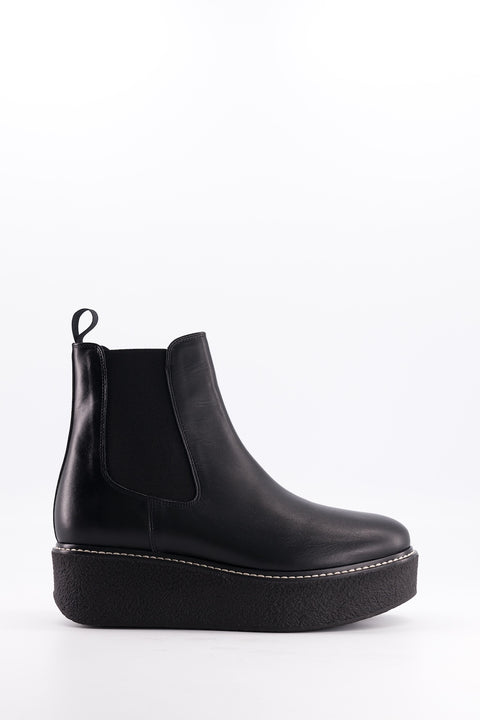 Pooky - black leather chelsea boots / black