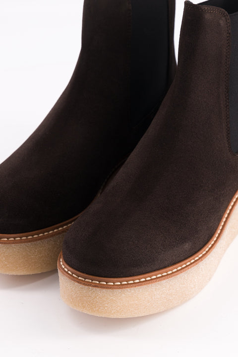Pooky - chocolate suede chelsea boots