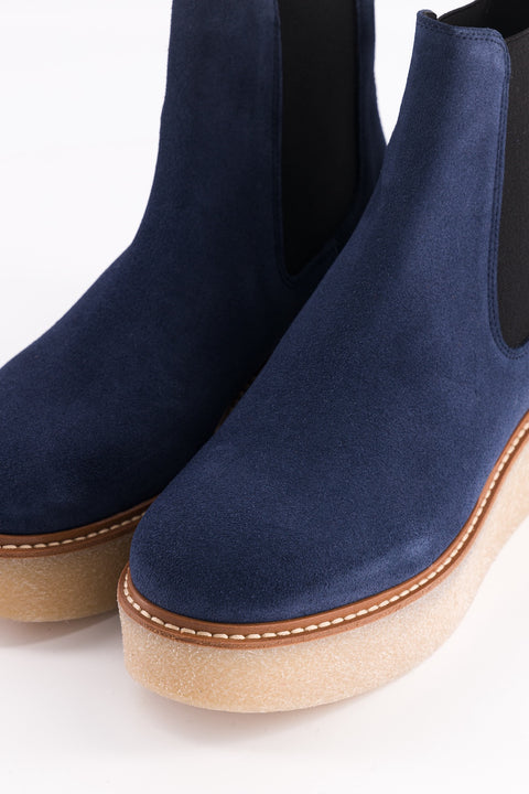 Pooky - navy suede chelsea boots