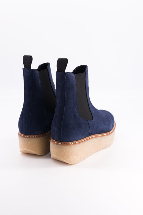 Pooky - navy suede chelsea boots