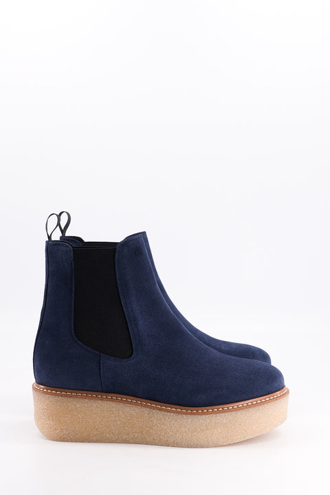 Pooky - navy suede chelsea boots