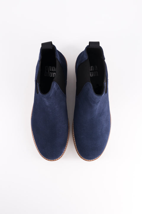 Pooky - navy suede chelsea boots