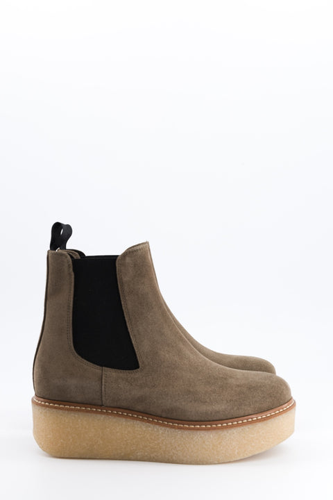 pooky - chelsea boots daim taupe - pointure 37 - prototype