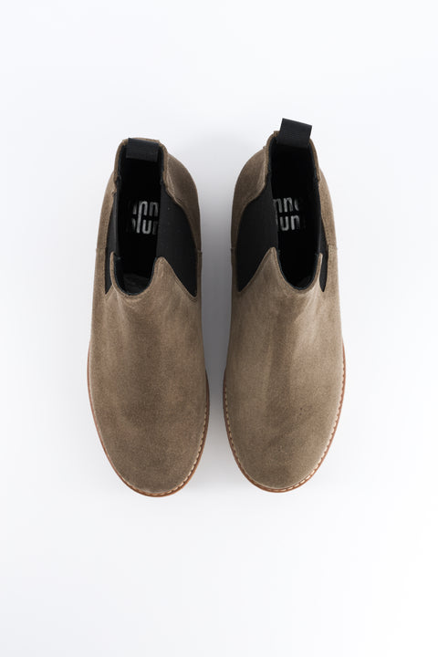 pooky - chelsea boots daim taupe