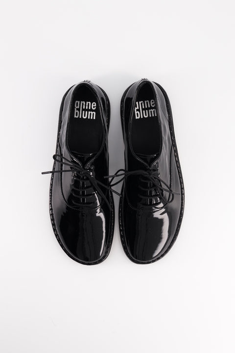 tony - derbies cuir vernis noir - pointure 37