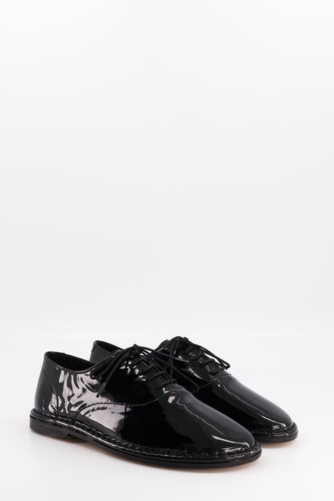 tony - derbies cuir vernis noir - pointure 37