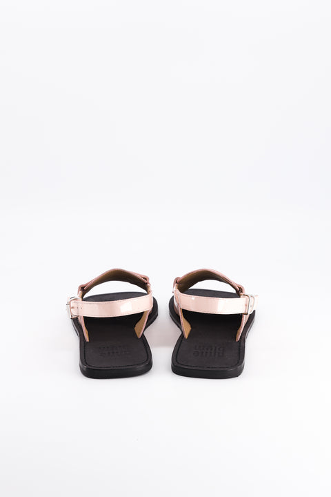 carry - sandale type mocassin vernis nude