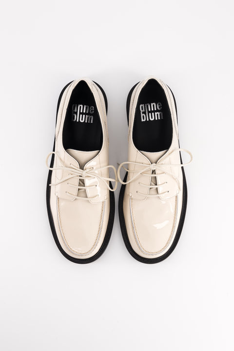 Idaho - Cream patent leather derbies - Size 37 - Unique model