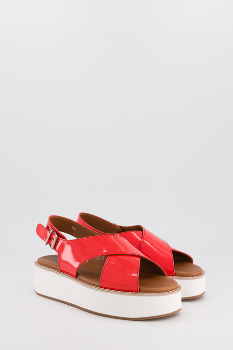 MALABAR - Cuir vernis orange